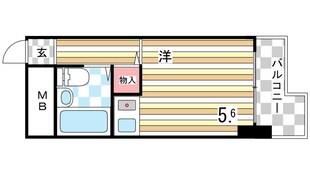 アルテハイム神戸県庁前の物件間取画像